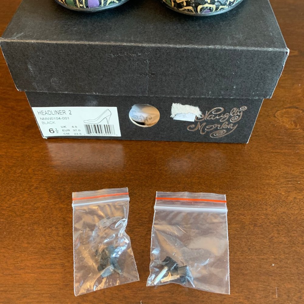 Naughty Monkey Patterned Heels - image 4